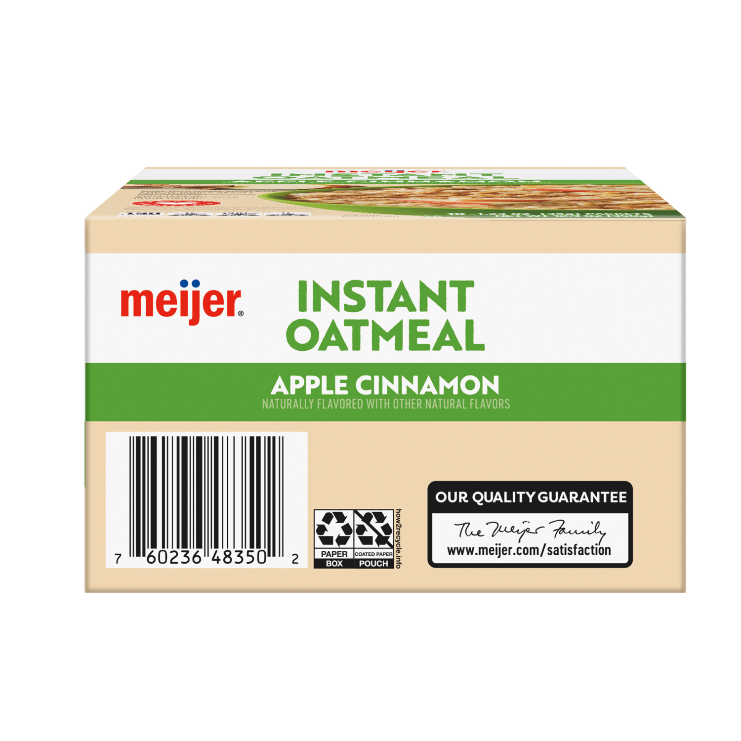 slide 3 of 8, Meijer Apples & Cinnamon Instant Oatmeal, 10 ct