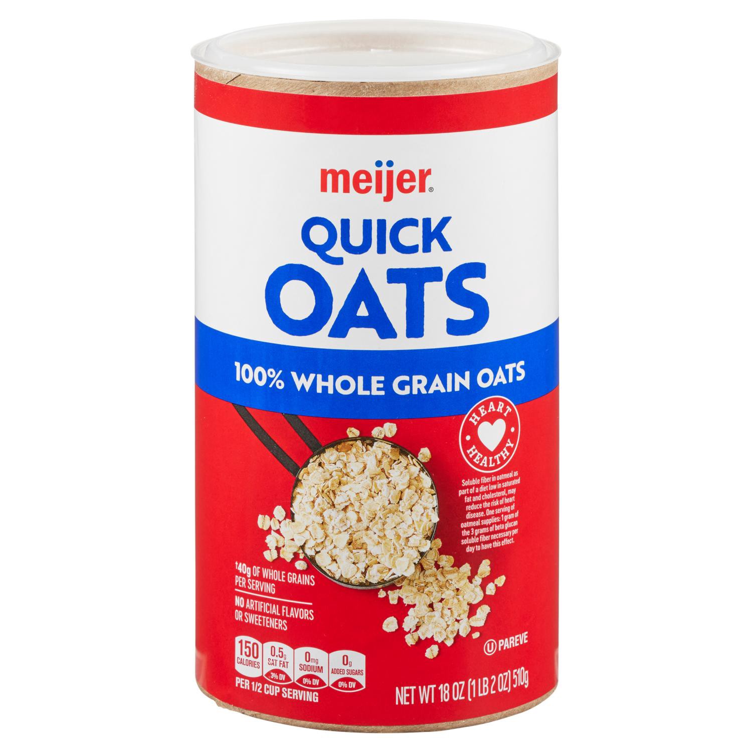 slide 1 of 4, Quick Oats, 18 Oz, 18 oz