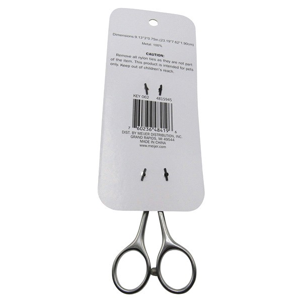 slide 8 of 13, Meijer Pet Curved Ball Tip Scissors, 1 ct