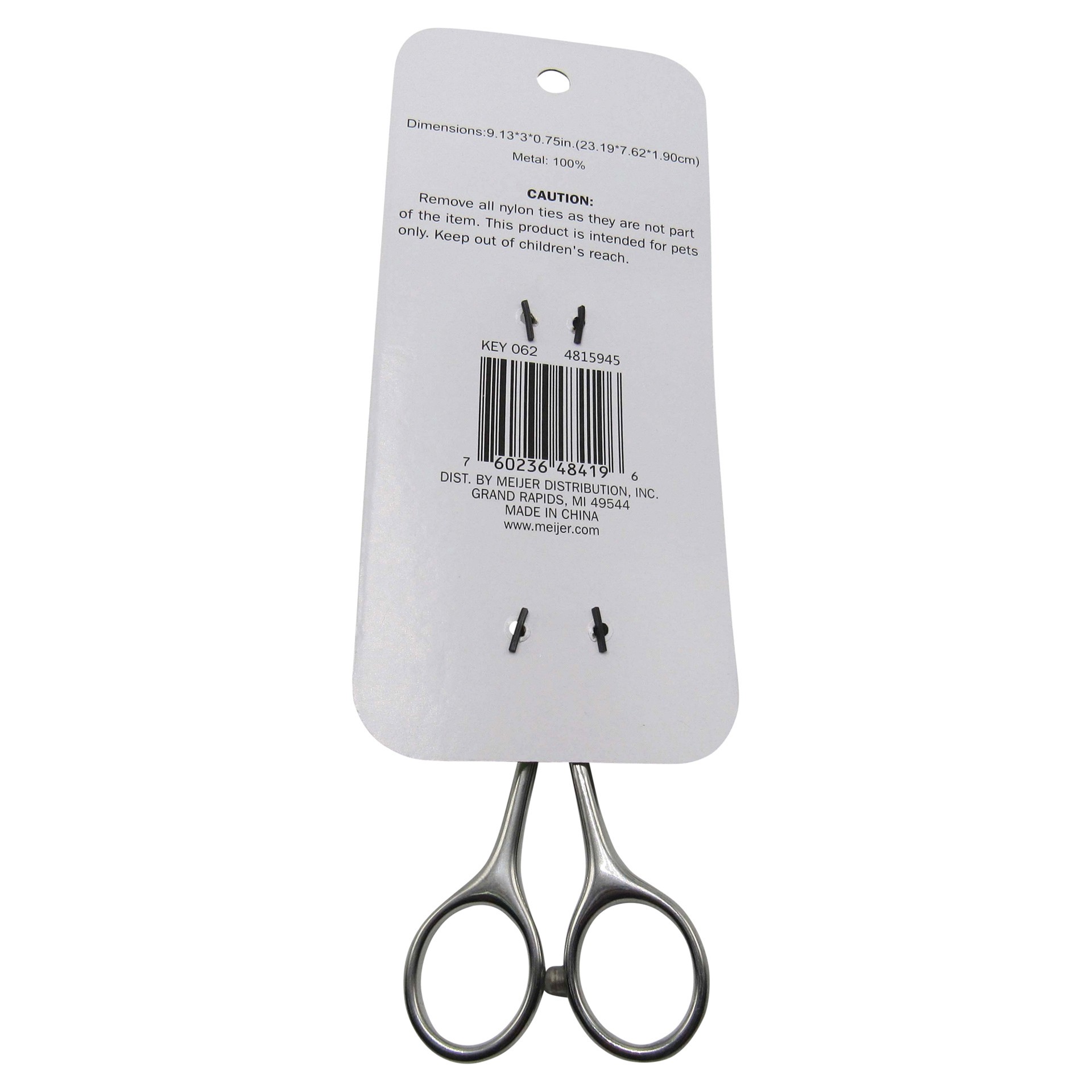 slide 9 of 13, Meijer Pet Curved Ball Tip Scissors, 1 ct