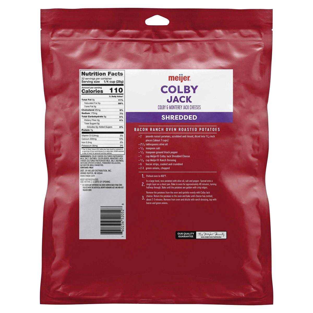 slide 2 of 2, Meijer Shredded Colby Jack Cheese, 32 oz, 32 oz