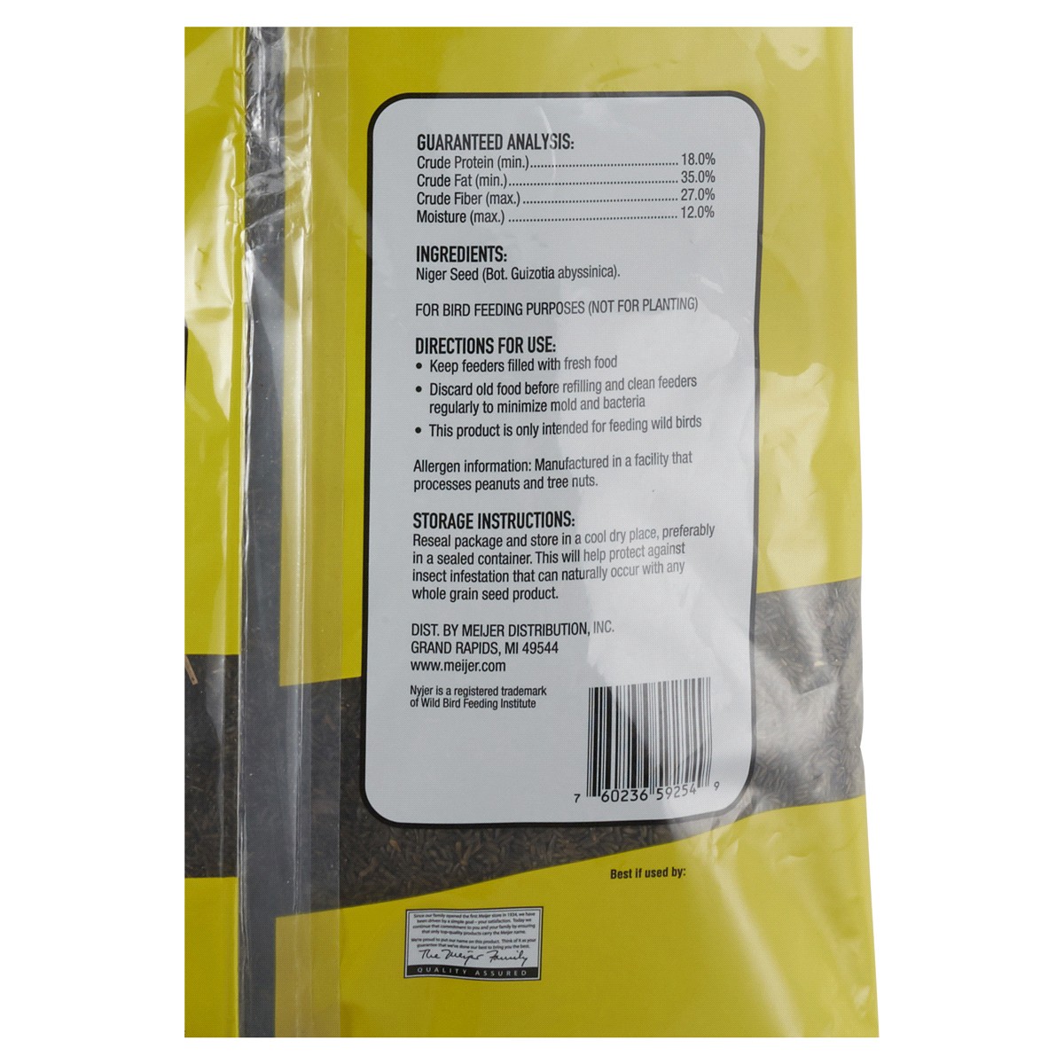 slide 2 of 2, Nyjer Seed Meijer Nyjer Thistle, 10 lb