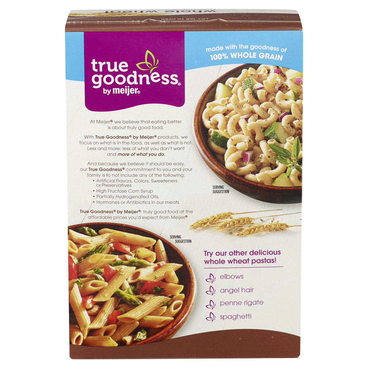 slide 4 of 4, True Goodness Organic Whole Wheat Rotini Pasta, 12 oz