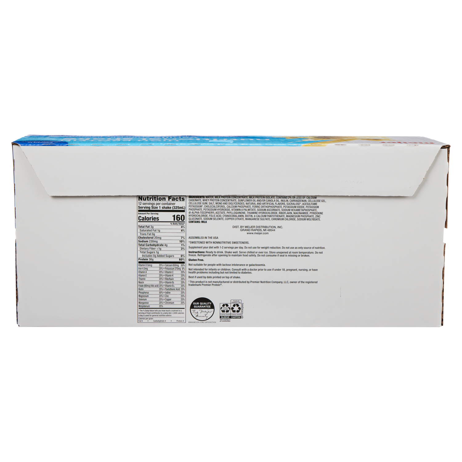 slide 2 of 7, Meijer High Performance Protein Shake - Vanilla., 12 ct; 11 oz