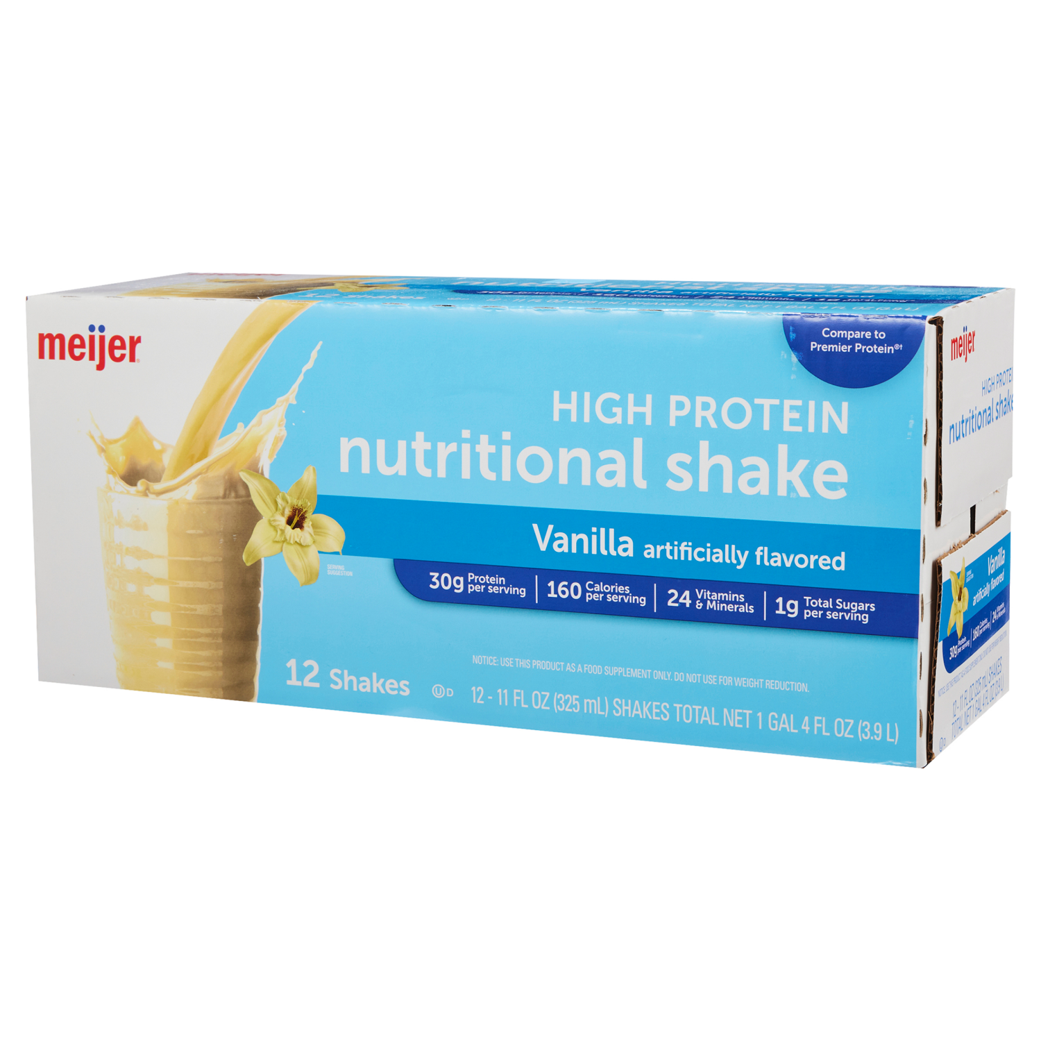 slide 5 of 7, Meijer High Performance Protein Shake - Vanilla., 12 ct; 11 oz