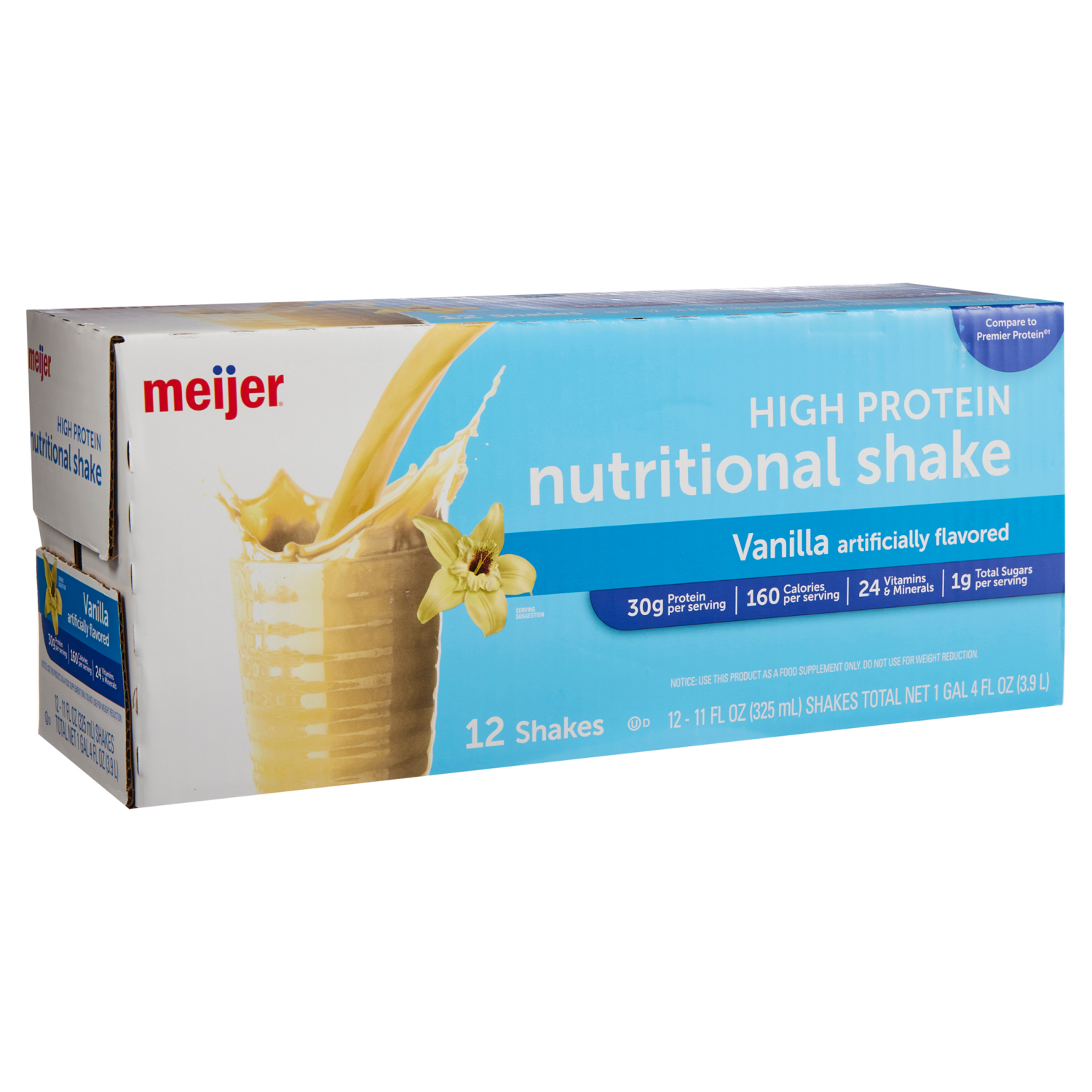 slide 6 of 7, Meijer High Performance Protein Shake - Vanilla., 12 ct; 11 oz