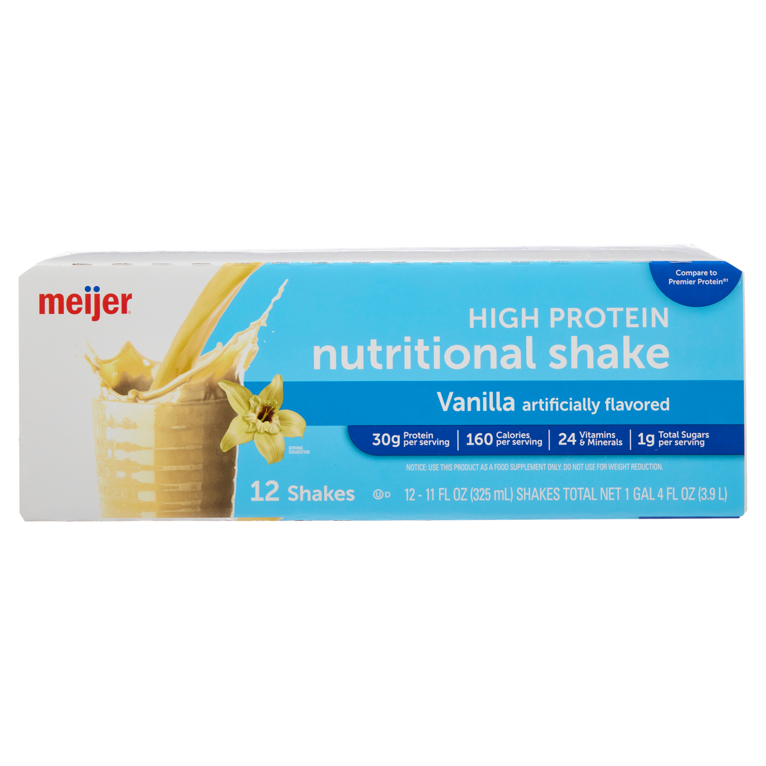 slide 7 of 7, Meijer High Performance Protein Shake - Vanilla., 12 ct; 11 oz