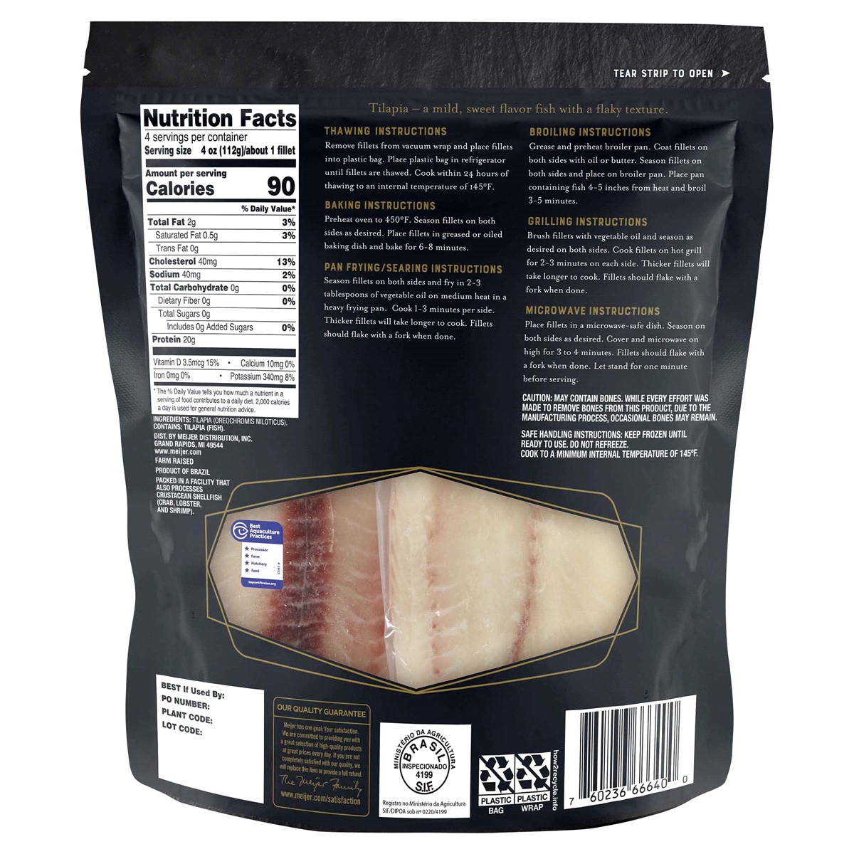 slide 2 of 2, Frederik's by Meijer Farm Raised Tilapia Fillets, 16 oz, 16 oz