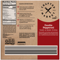 slide 3 of 5, Crafted Market by Meijer Double Pepperoni Pizza, 33 oz, 33 oz