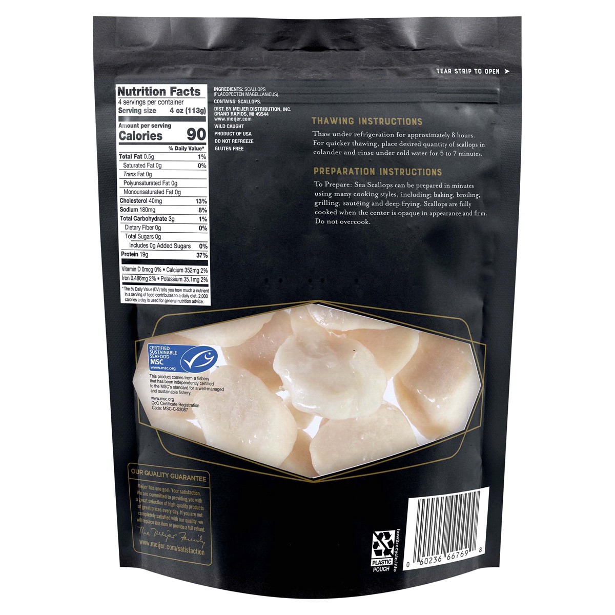 slide 2 of 2, Frederik's By Meijer Frederik's by Meijer Wild Caught Sea Scallops, 16 oz, 16 oz