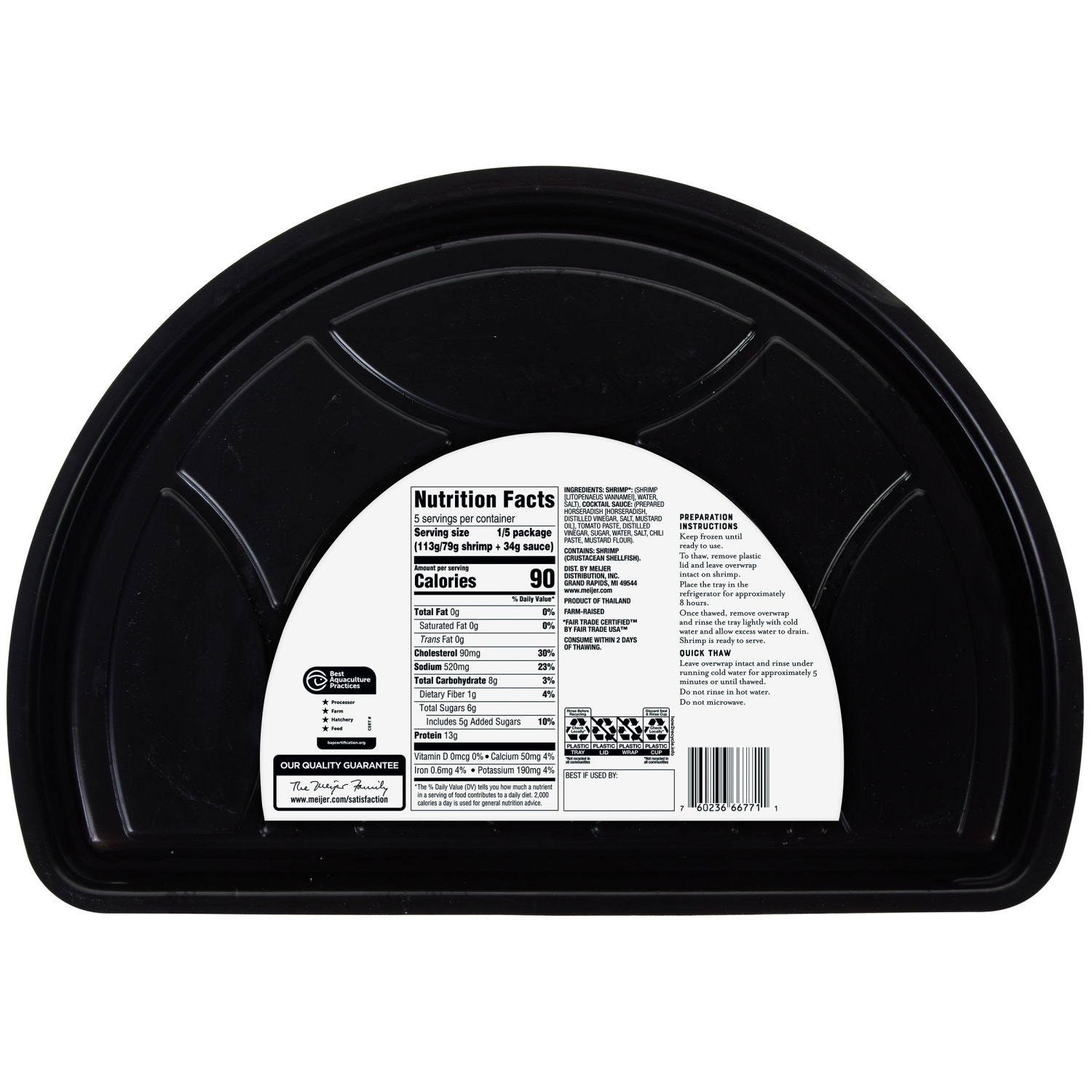 slide 2 of 3, Frederik's by Meijer Cooked Shrimp Ring, 20 oz, 20 oz