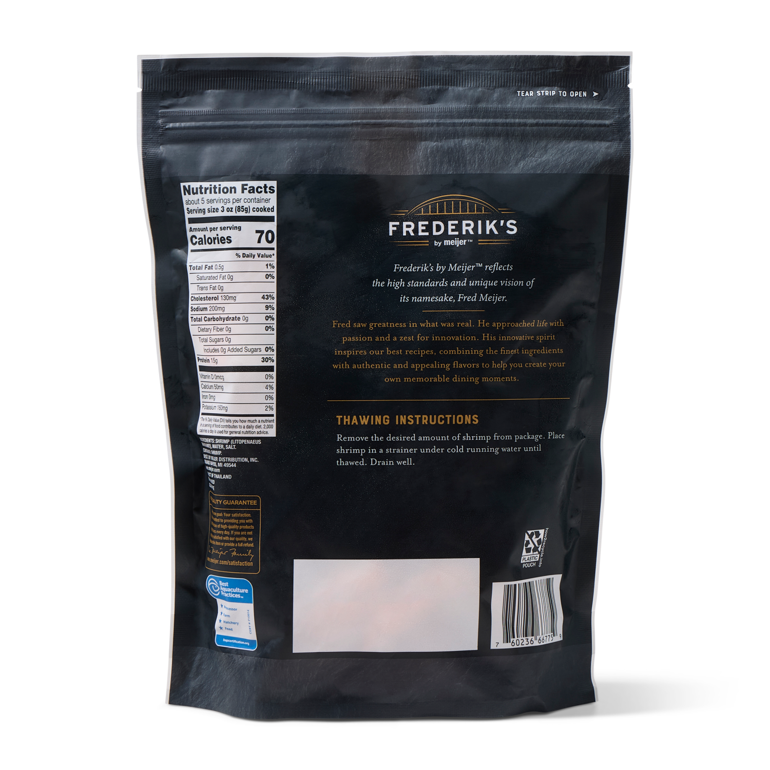 slide 2 of 3, Frederiks by Meijer 16/20 Cooked Shrimp, 16 oz, 16 oz