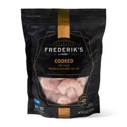 FREDERIKS BY MEIJER Frederik's By Meijer, Cooked Shrimp, Peeled & Deveined, Tail-On, 26-30 Per Lb, 16oz
