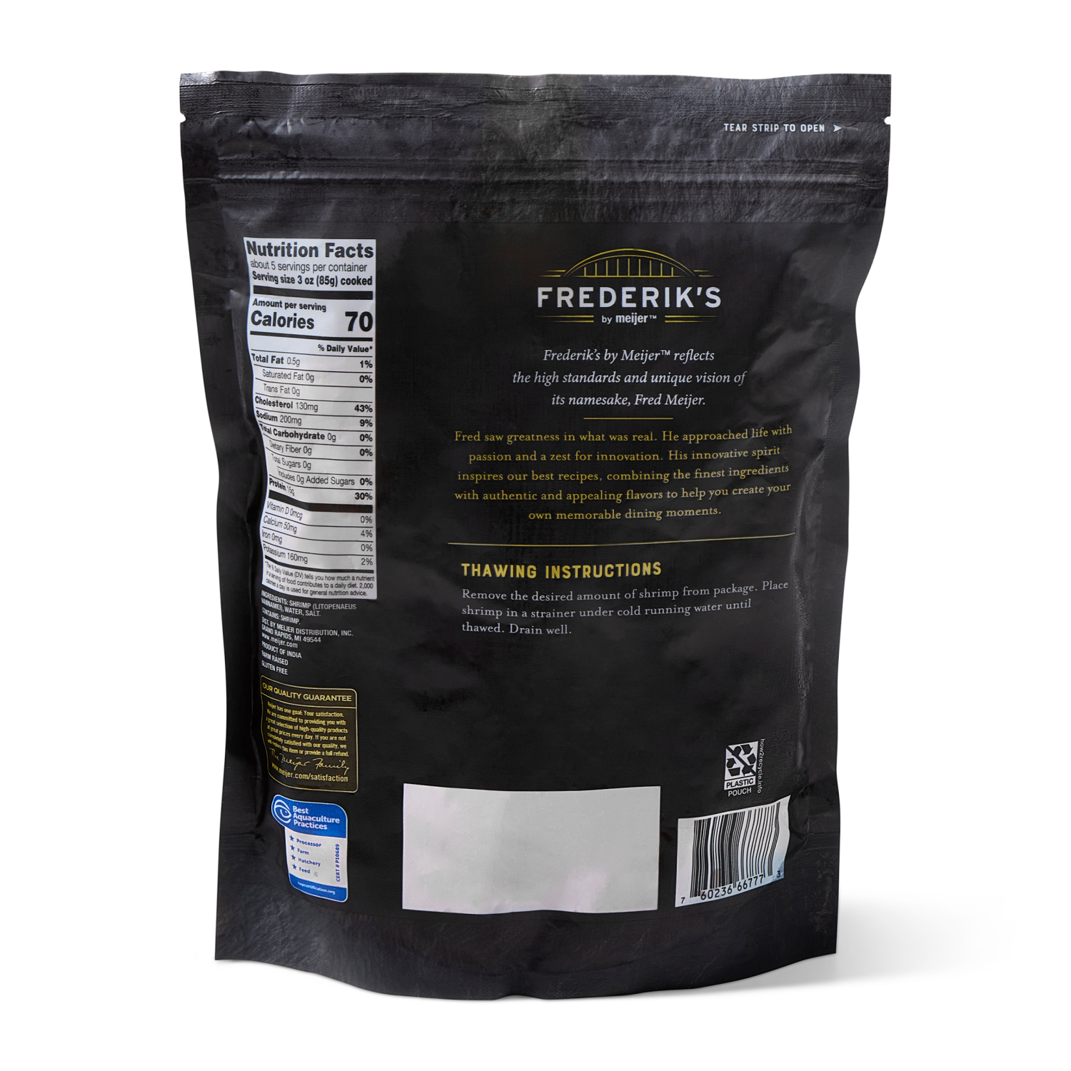 slide 2 of 3, Frederiks by Meijer 36/40 Cooked Shrimp, 16 oz, 16 oz