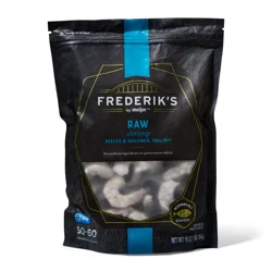 FREDERIKS BY MEIJER Frederik's By Meijer, Raw Shrimp, Peeled & Deveined, Tail-Off, 50-60 Per Lb, 16oz