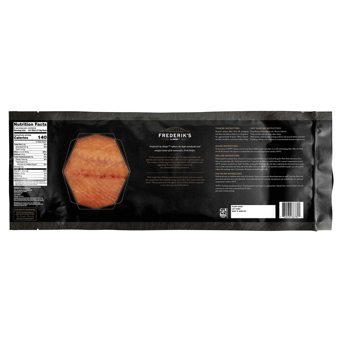 slide 2 of 2, Frederiks by Meijer USA Wild Caught Keta Salmon Fillets, 24 oz, 24 oz