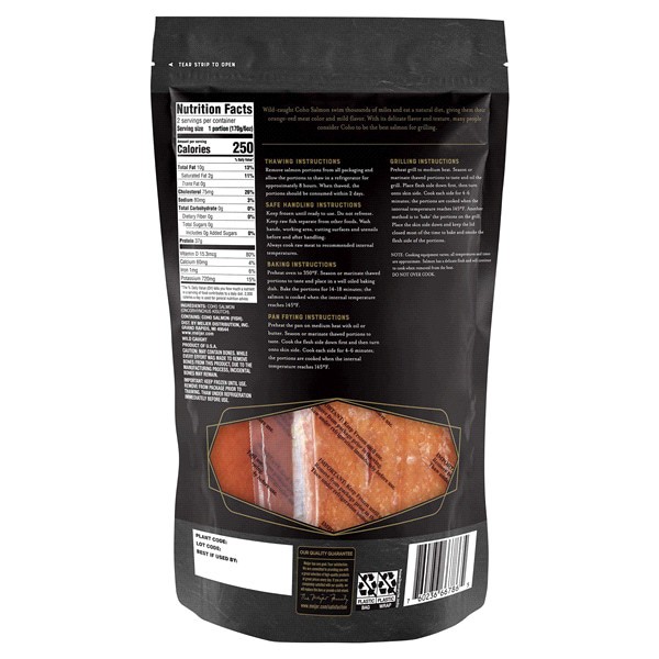 slide 5 of 5, Frederiks by Meijer USA Wild Caught Coho Salmon Portions, 12 oz, 12 oz