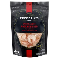 FREDERIKS BY MEIJER Meijer Patagonian Red Peeled & Deveined Shrimp 21/40 Frozen 16 oz