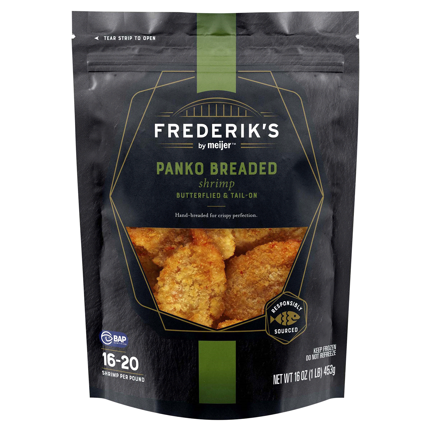 slide 1 of 2, FREDERIKS BY MEIJER Frederik's by Meijer Panko Breaded Shrimp, 16 oz, 16 oz