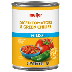 Meijer Mild Diced Tomatoes & Green Chilis