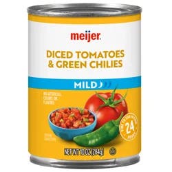 Meijer Mild Diced Tomatoes & Green Chilis