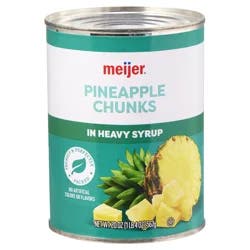 Meijer Pineapple Chunks in Syrup