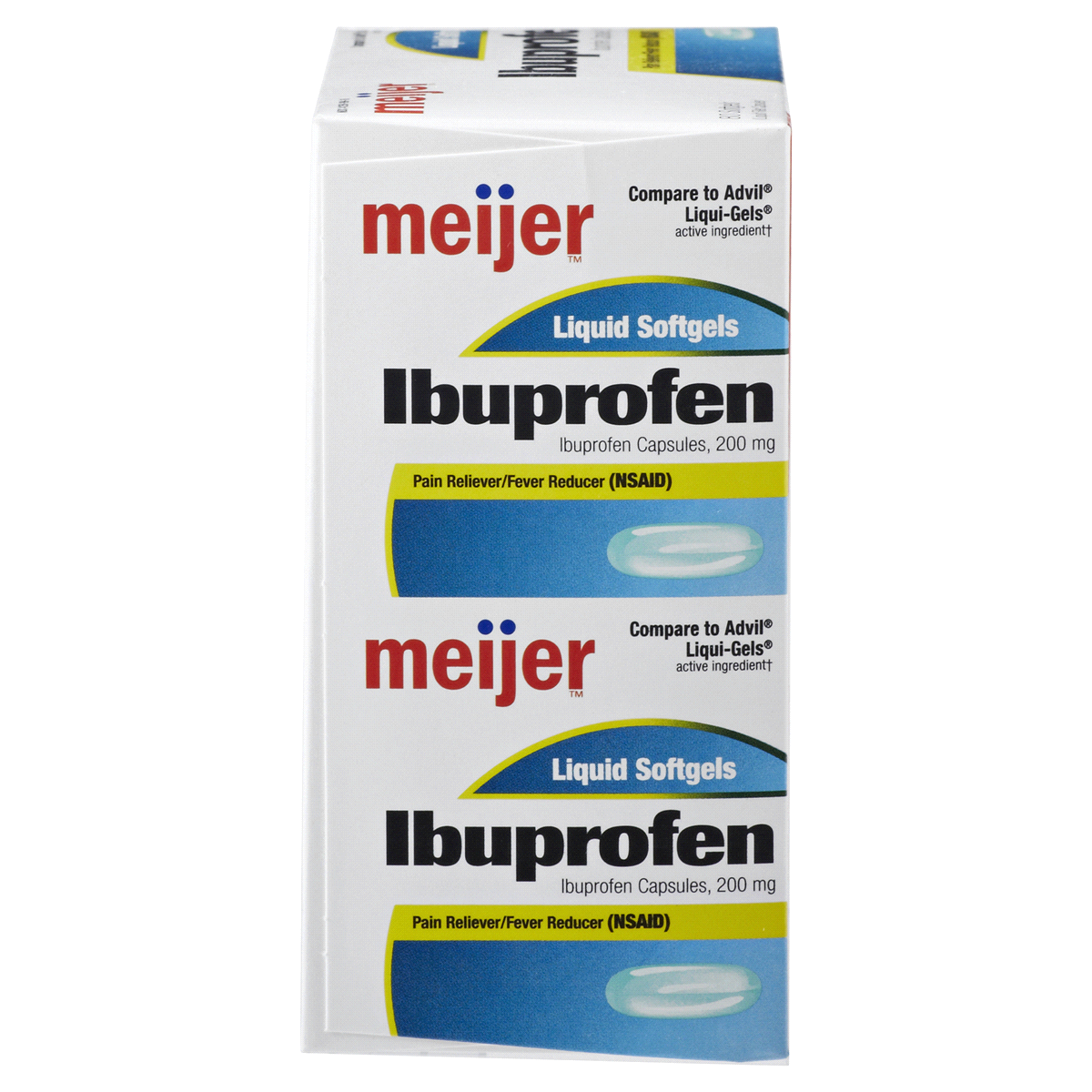 slide 2 of 6, Meijer Ibuprofen 200MG SoftgelPacks, 2 pk; 80 ct