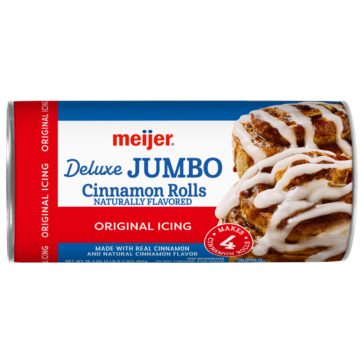 slide 1 of 4, Meijer Deluxe Cinnamon Roll Original, 4 ct