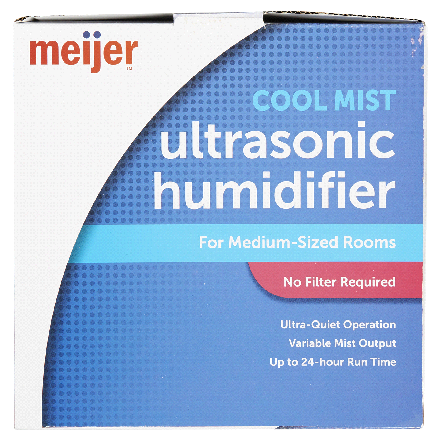 slide 5 of 5, Meijer Ultrasonic Humidifier, 1 ct