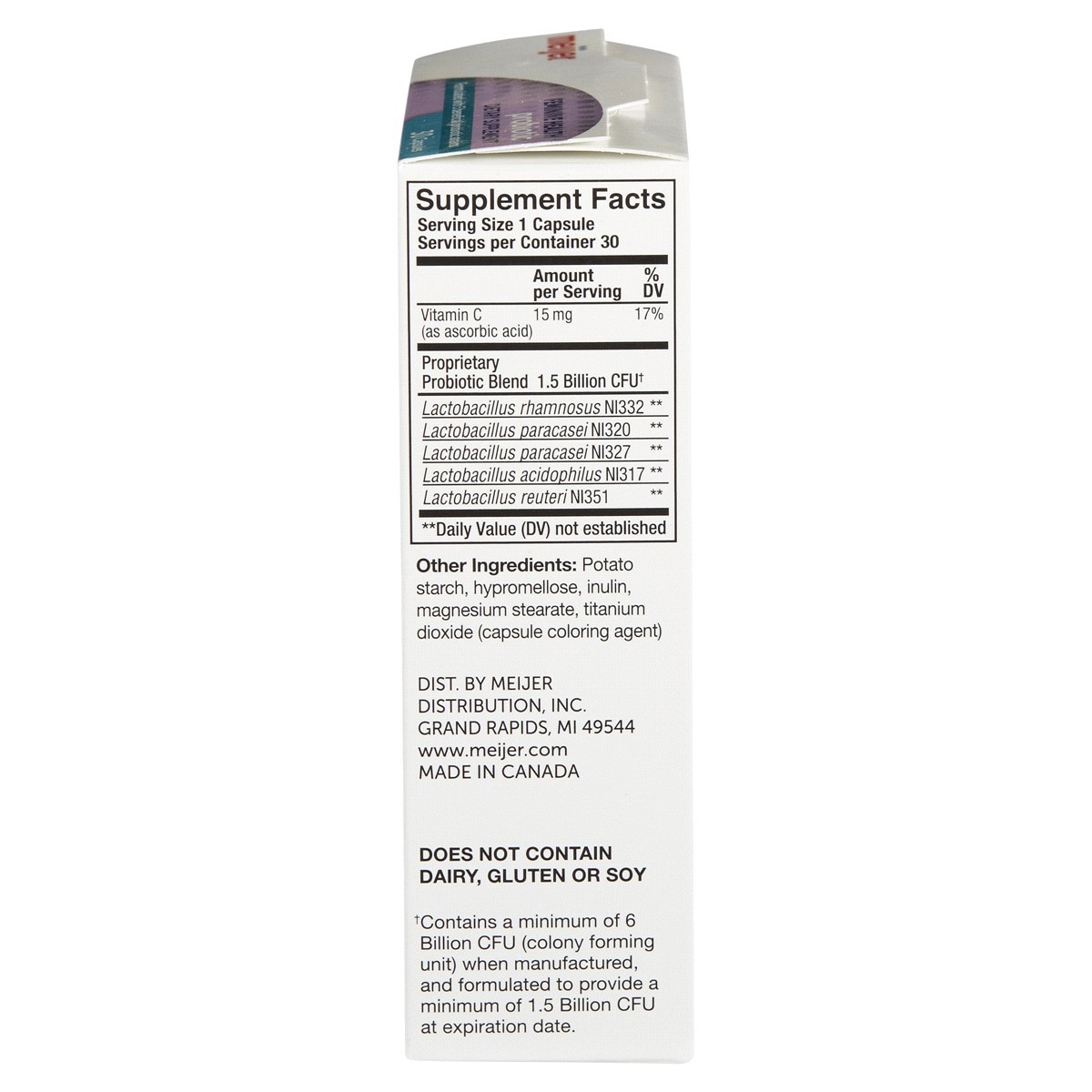 slide 4 of 5, Meijer Feminine Health Probiotic Supplement Capsules, 30 ct