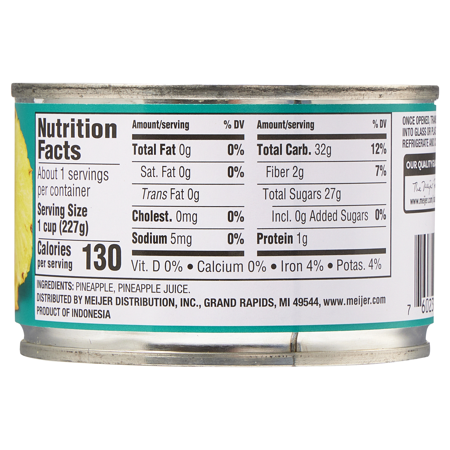 slide 2 of 2, MEIJER PINEAPPLE CRUSHED JUICE 8 OZ, 8 oz