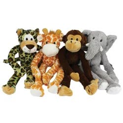 Meijer Mini Loofa Squeaking Dog Toy, Assorted Colors, 6"