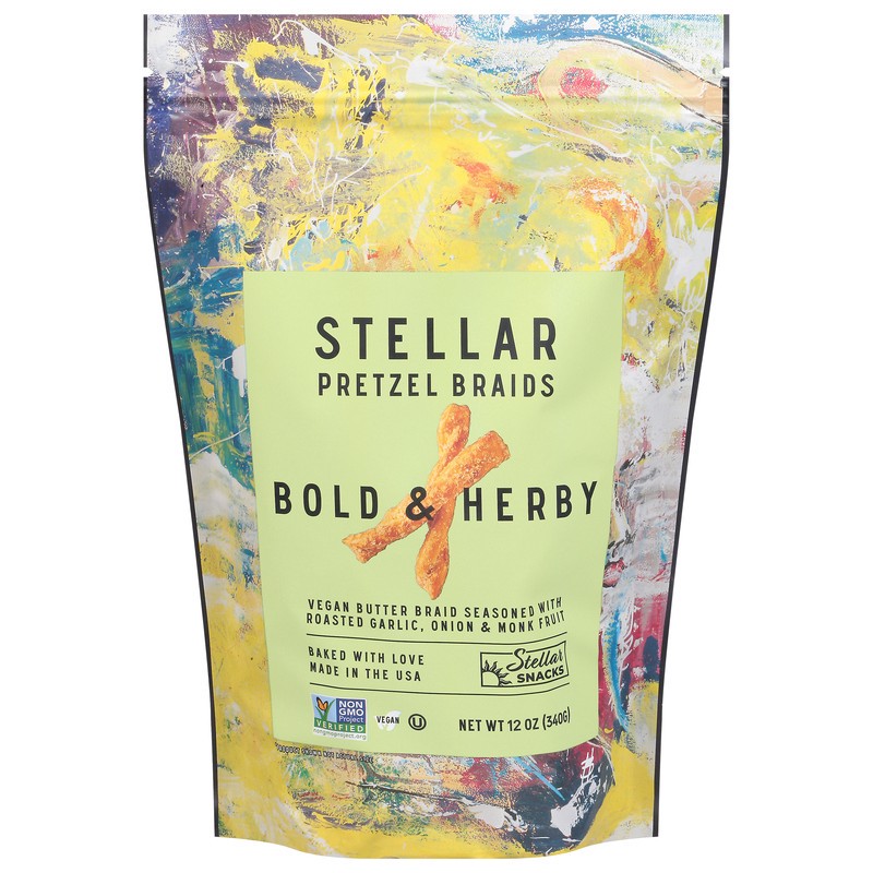 slide 1 of 1, Stellar Pretzel Bold & Herby, 12 oz