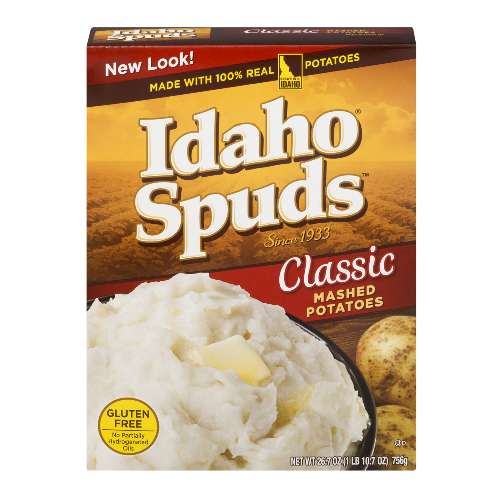 slide 1 of 1, Idaho Spuds Classic Mashed Potatoes, 26.7 oz