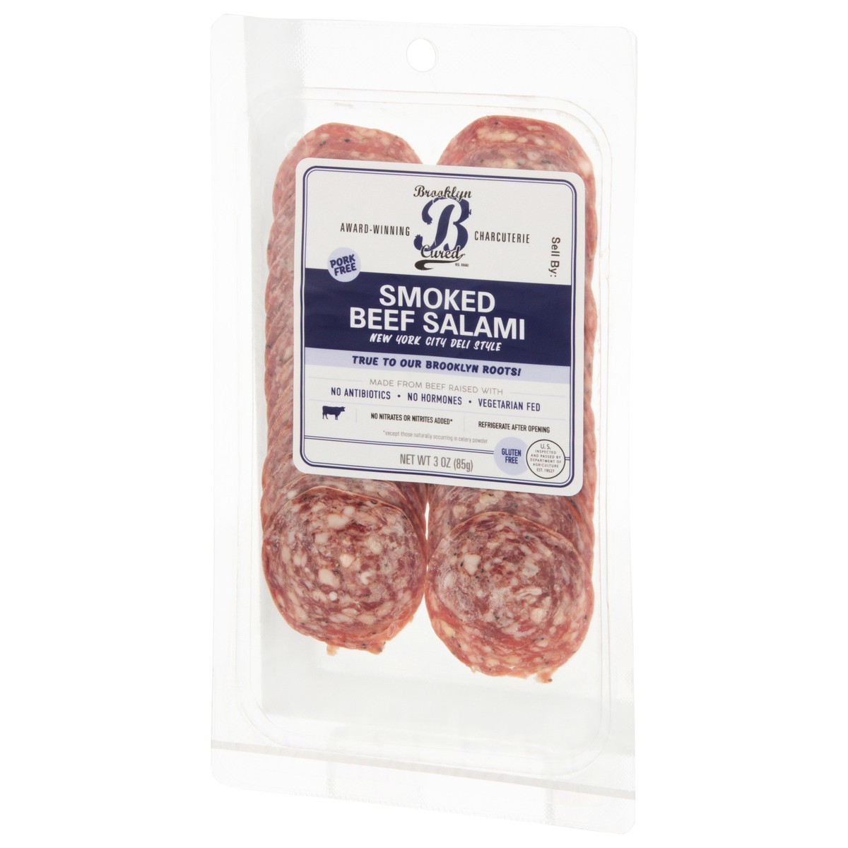slide 12 of 13, Brooklyn Cured Smoked Beef Salami 3 oz, 3 oz