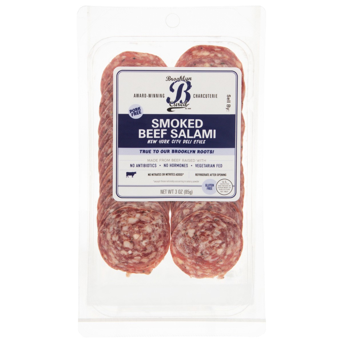 slide 6 of 13, Brooklyn Cured Smoked Beef Salami 3 oz, 3 oz
