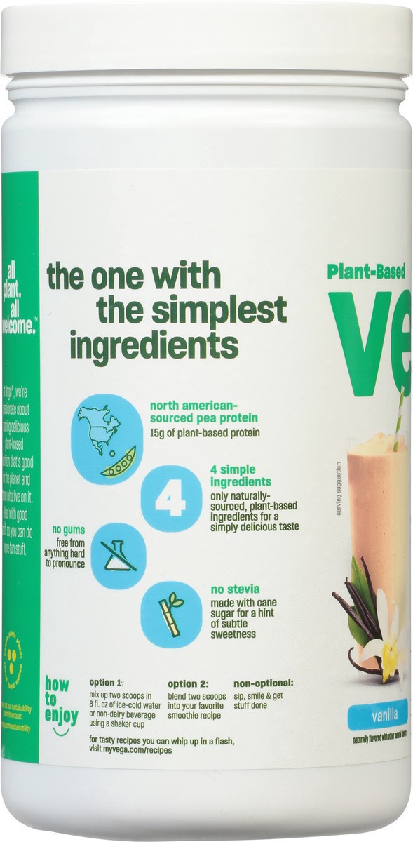 slide 7 of 9, Vega Protein Made Simple Vanilla, 9.1 oz