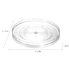 slide 10 of 17, InterDesign Linus Lazy Susan Turntable - Clear (Medium), 11 in