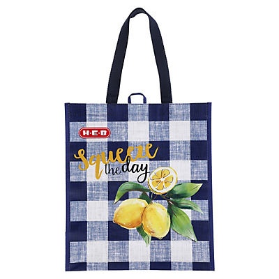 slide 1 of 1, H-E-B Squeeze The Day Reusable Shopping Bag, 1 ct