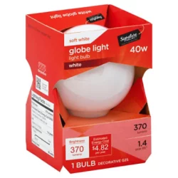 Signature Select S Sel Bulb 40W G25 Globe White