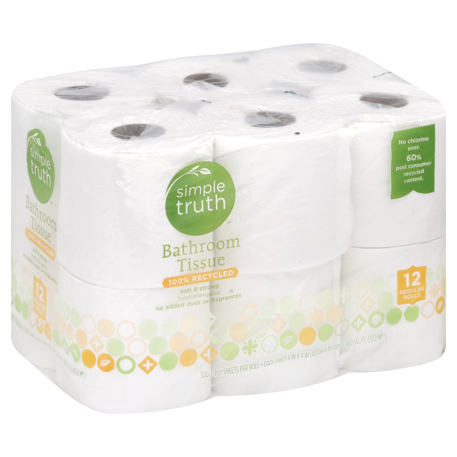 slide 1 of 1, Simple Truth Bathroom Tissue 12 ea, 12 ct