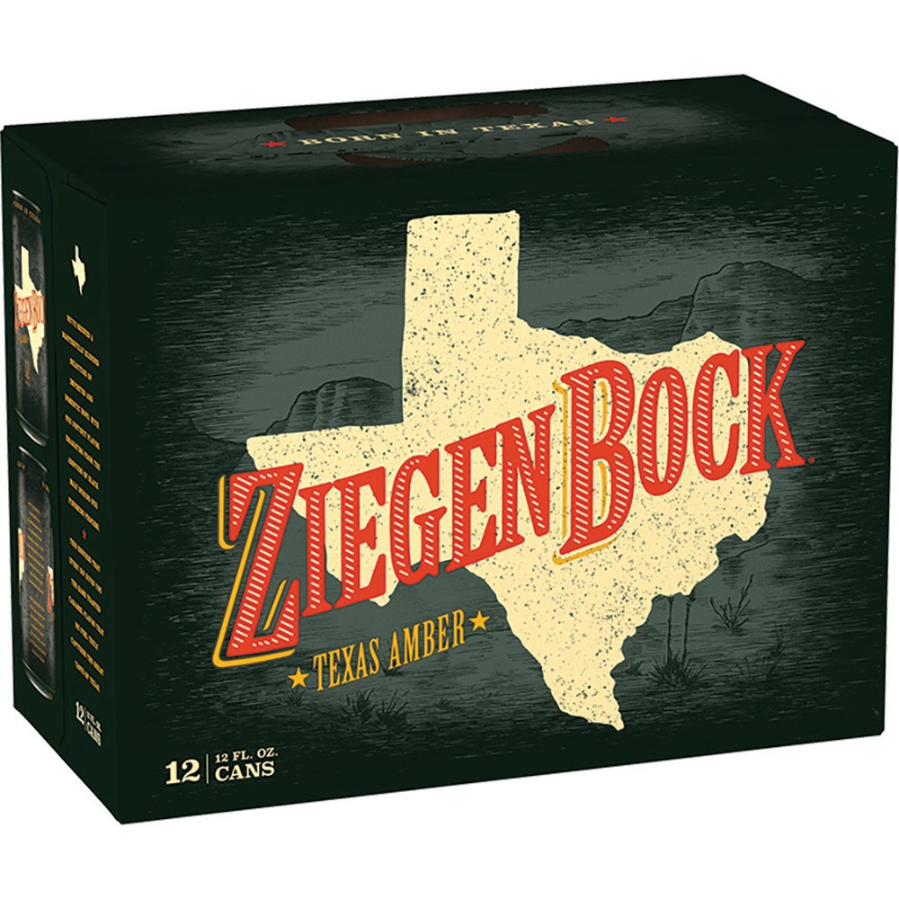 slide 1 of 1, ZiegenBock Texas Amber Beer, 12 Pack 12 fl. oz. Cans, 12 fl oz