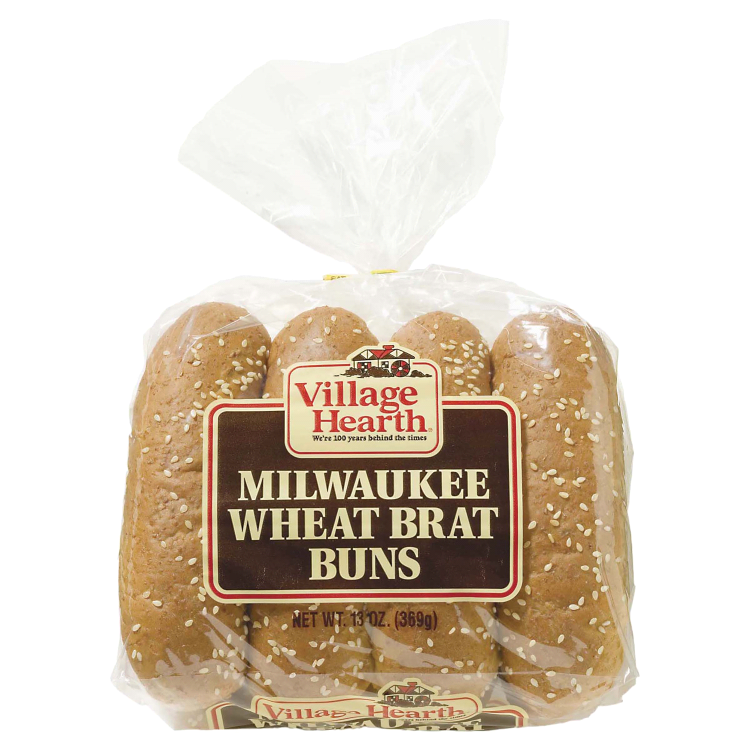 slide 1 of 5, Village Hearth Milwaukee Wheat Brat Buns 8 ea, 8 ct