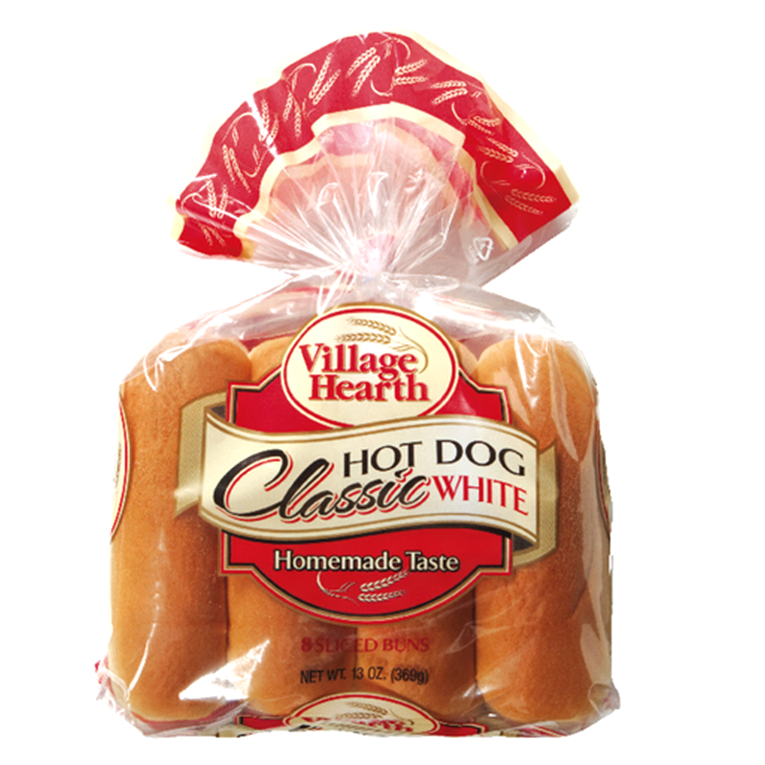 slide 1 of 1, Village Hearth Classic White Hot Dog Buns, 8 ct