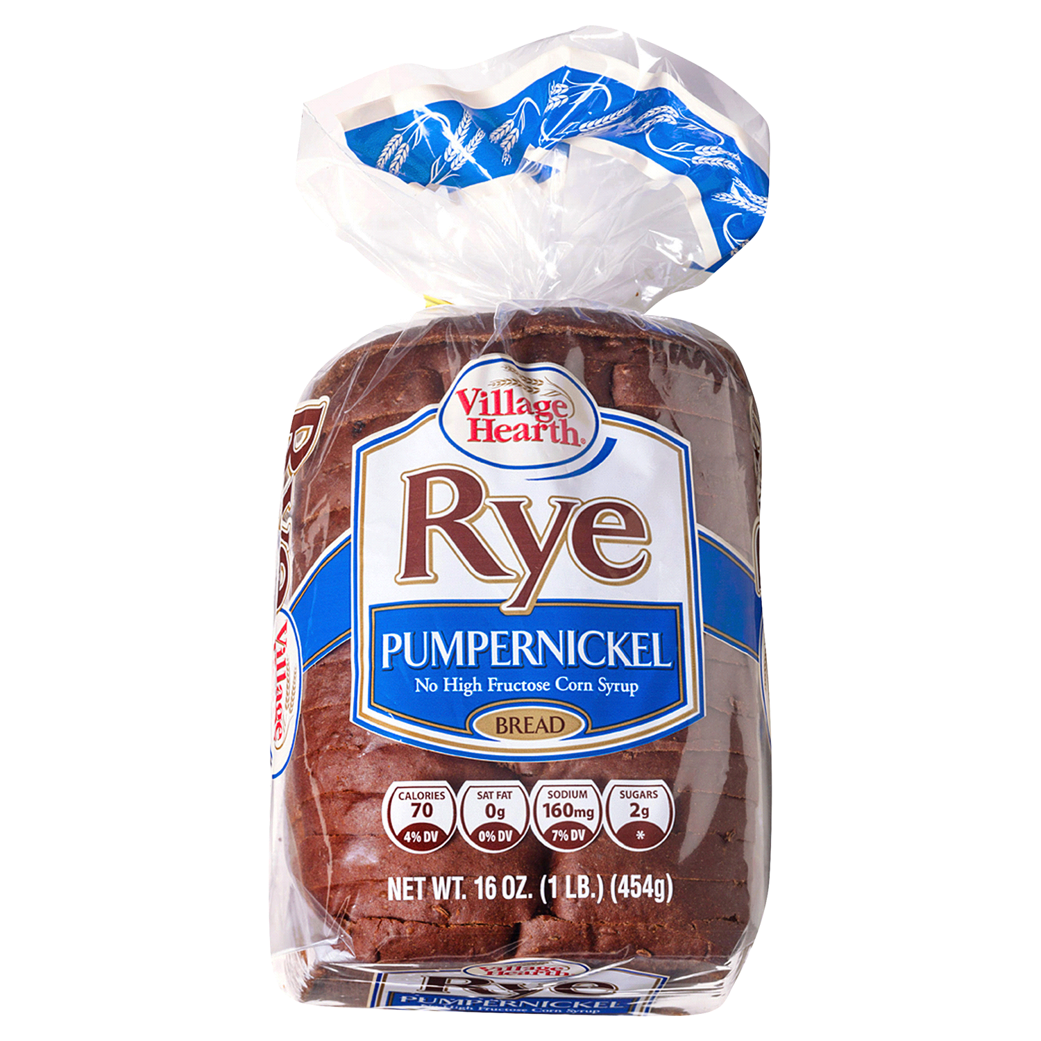slide 1 of 1, Village Hearth Rye Pumpernickel Bread 16 oz, 16 oz