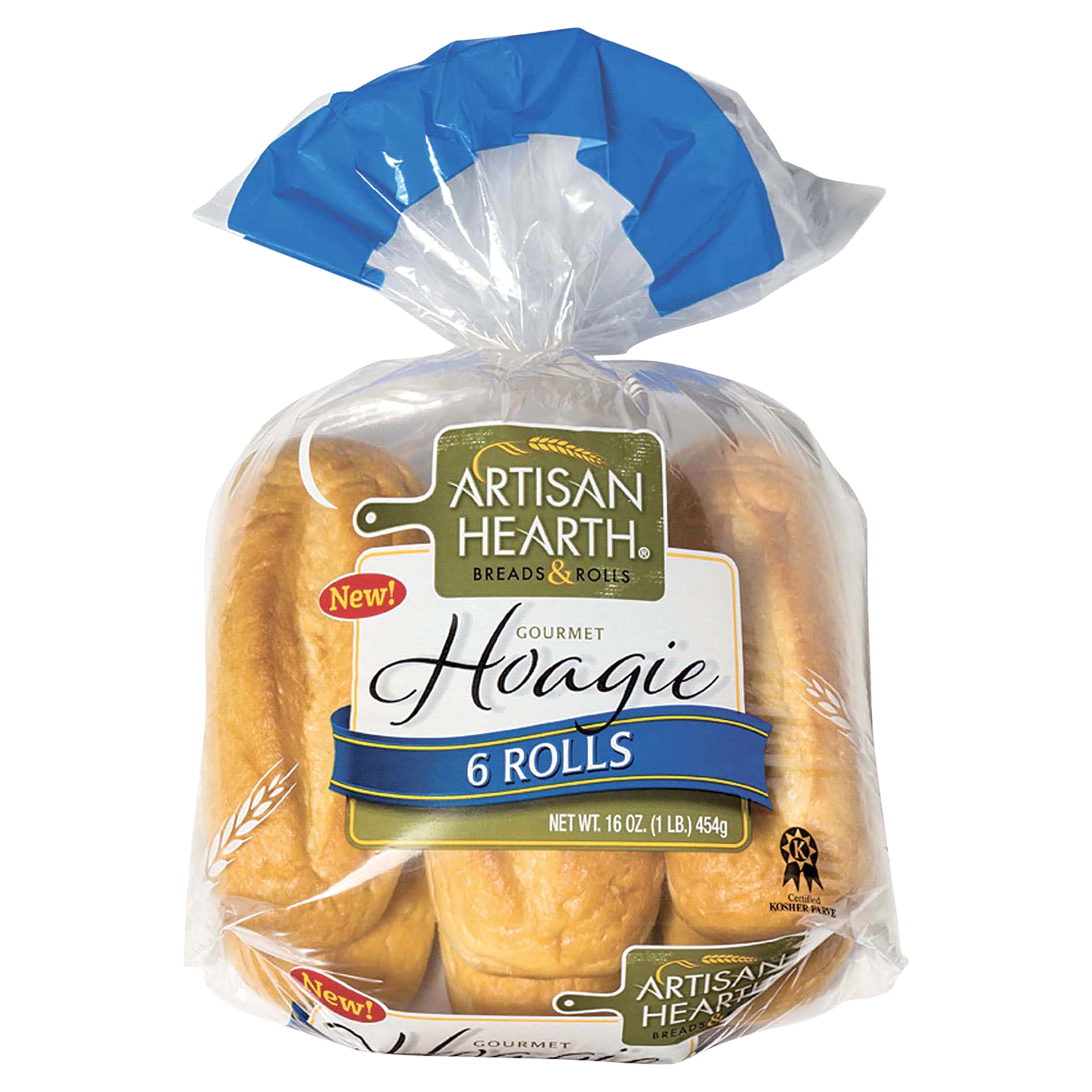 slide 1 of 2, Artisan Hearth Gourmet Hoagie Rolls 6 ea, 6 ct