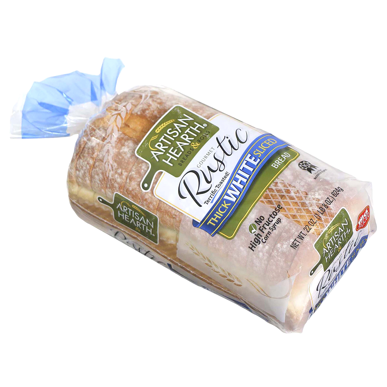 slide 2 of 2, Artisan Hearth Rustic Sliced Thick White Bread 22 oz, 22 oz