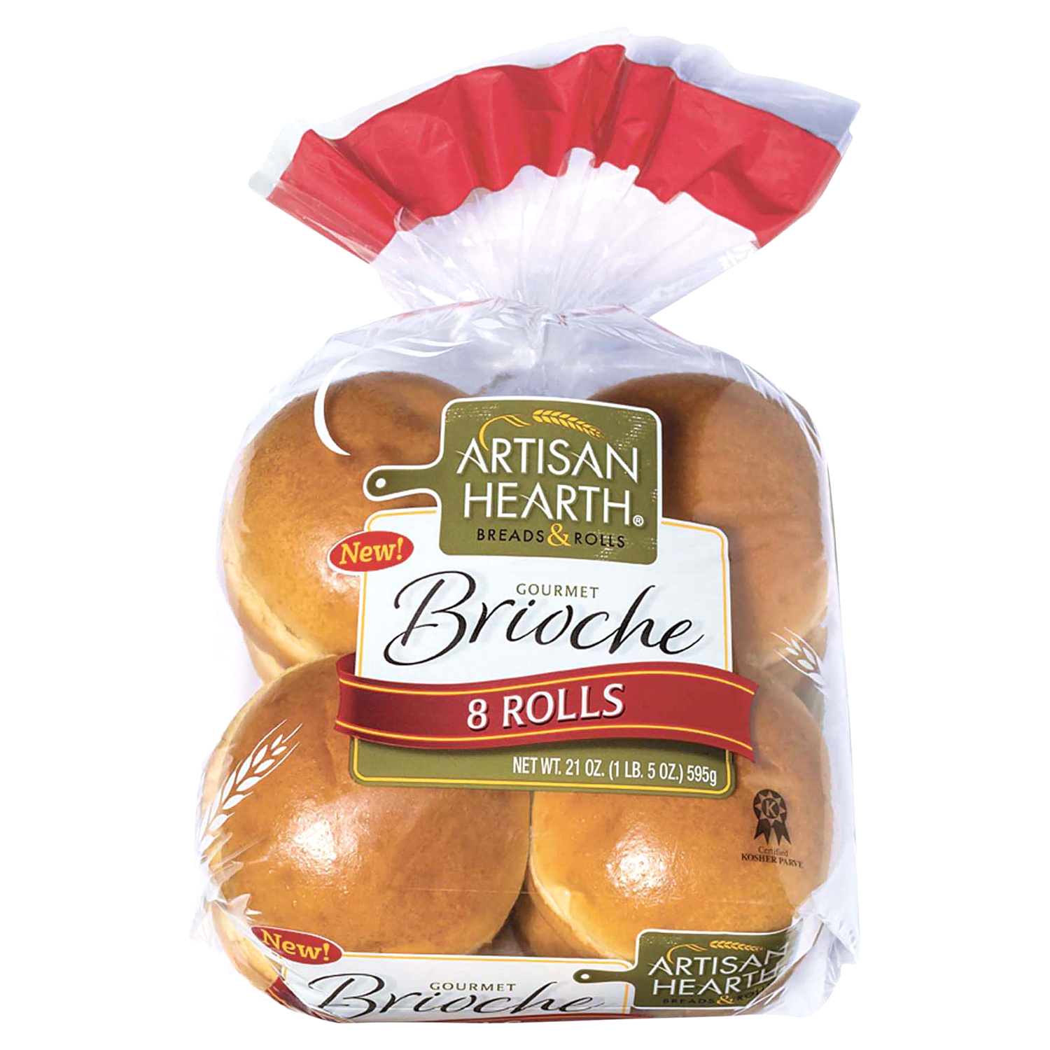 slide 1 of 2, Artisan Hearth Brioche Rolls 8 ea, 8 ct