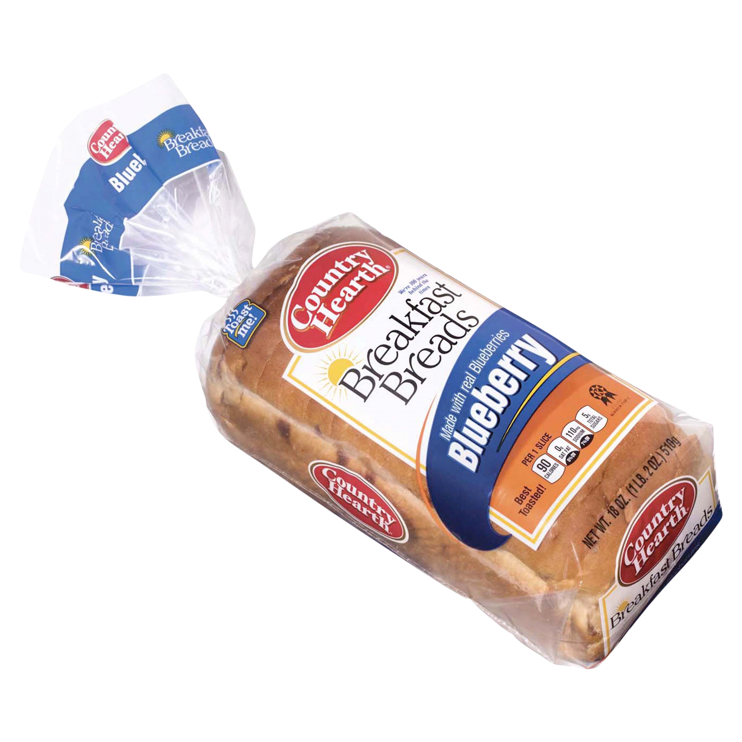 slide 3 of 3, Country Hearth Breakfast Blueberry Bread 18 oz, 18 oz