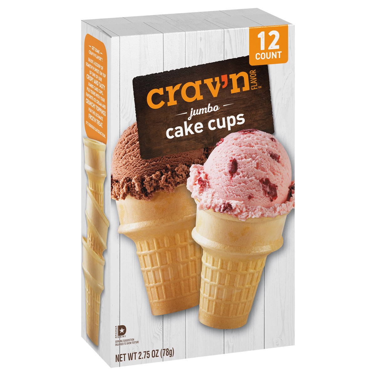 slide 2 of 4, Crav'n Flavor Cake Cups Jumbo 12 ea, 12 ct
